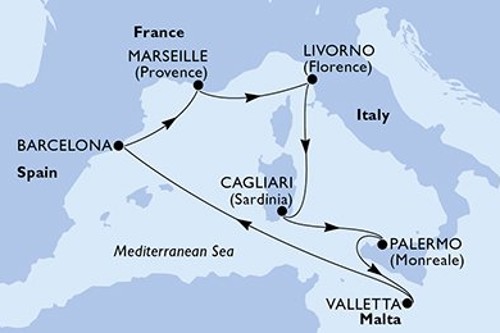Cruise itinerary