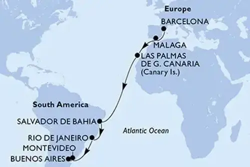 Cruise itinerary