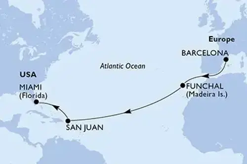 Cruise itinerary