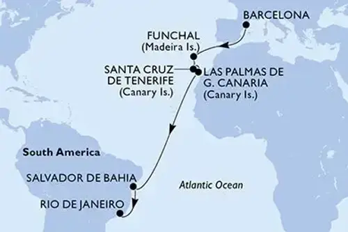 Cruise itinerary