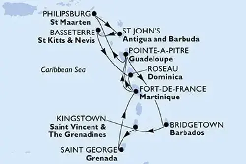 Cruise itinerary