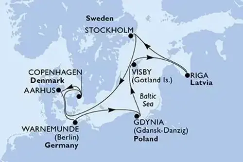 Cruise itinerary