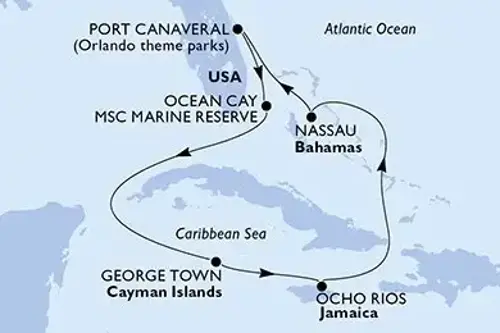 Cruise itinerary