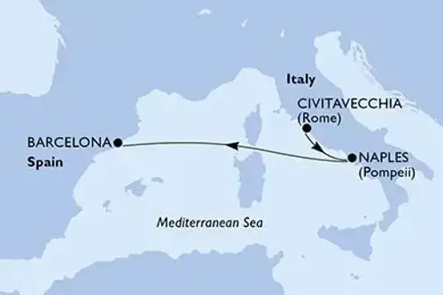 Cruise itinerary