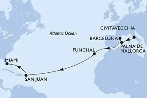 Cruise itinerary