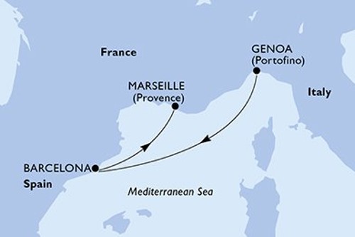 Cruise itinerary