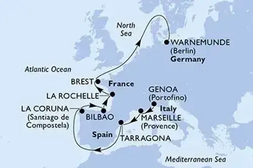 Cruise itinerary