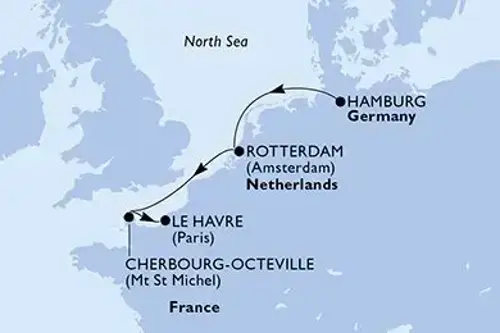 Cruise itinerary