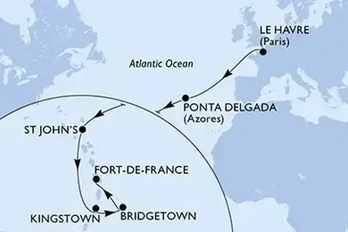 Cruise itinerary