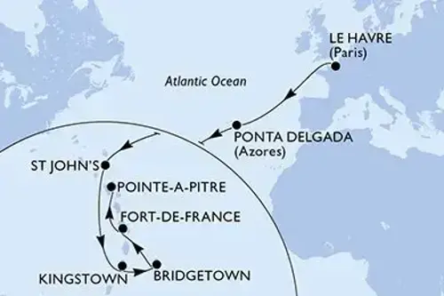 Cruise itinerary