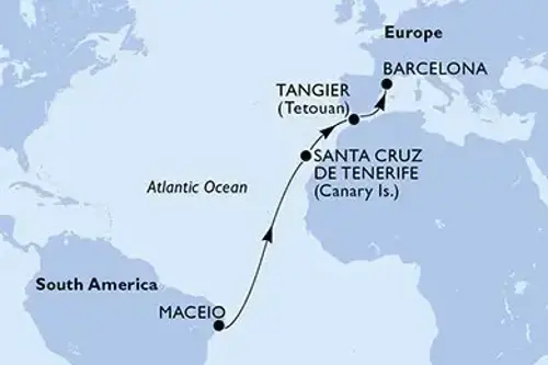 Cruise itinerary