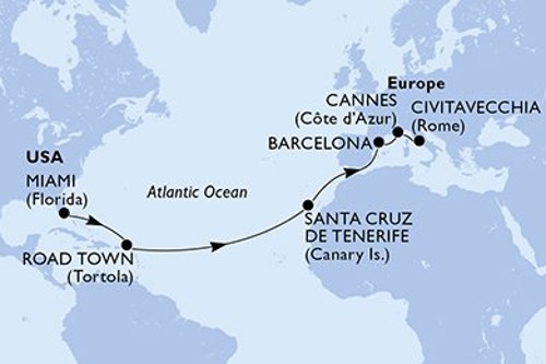 Cruise itinerary