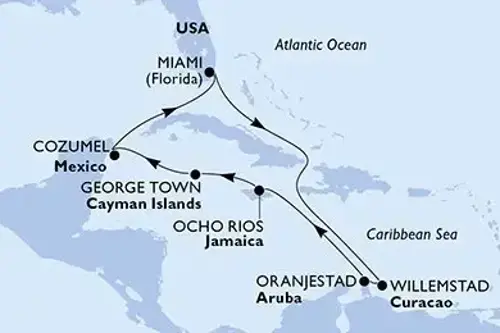 Cruise itinerary