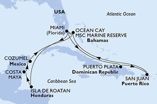 Cruise itinerary
