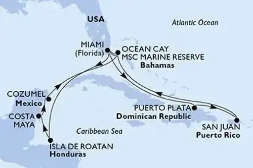 Cruise itinerary