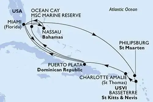 Cruise itinerary