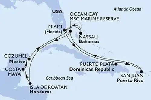 Cruise itinerary