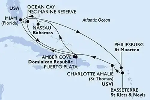 Cruise itinerary