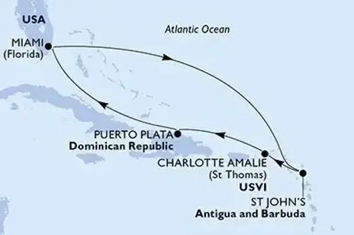Cruise itinerary