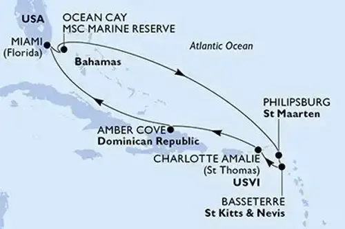 Cruise itinerary
