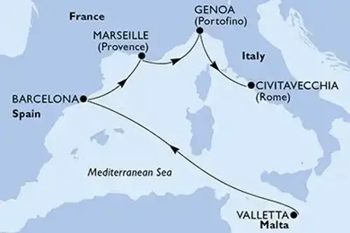 Cruise itinerary