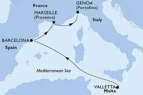 Cruise itinerary