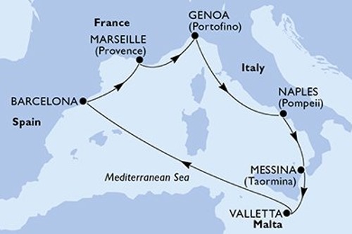 Cruise itinerary