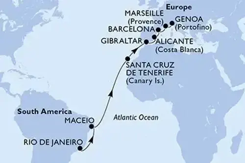 Cruise itinerary