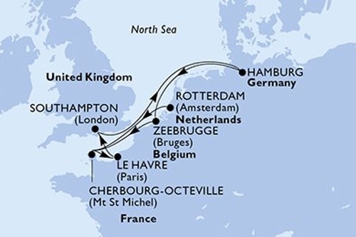 Cruise itinerary