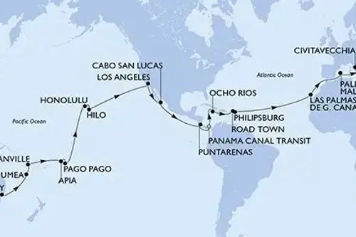 Cruise itinerary