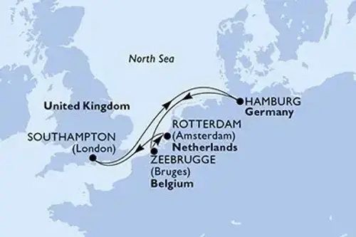 Cruise itinerary