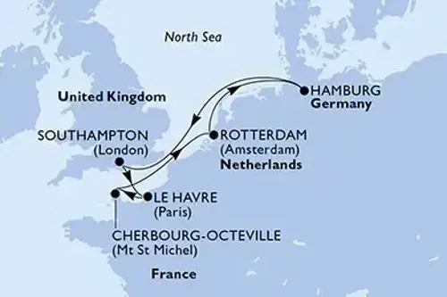 Cruise itinerary