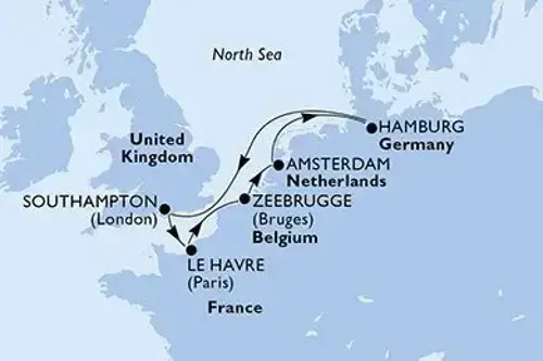 Cruise itinerary