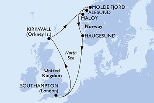 Cruise itinerary