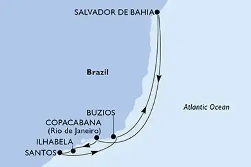 Cruise itinerary