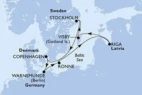 Cruise itinerary