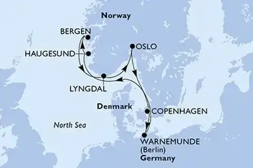 Cruise itinerary