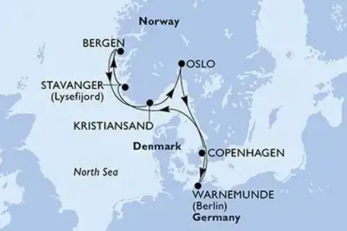 Cruise itinerary