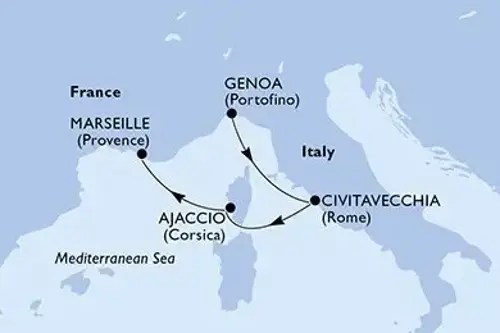 Cruise itinerary