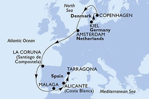 Cruise itinerary