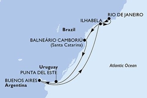 Cruise itinerary