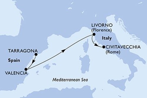 Cruise itinerary