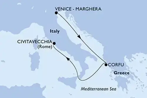 Cruise itinerary