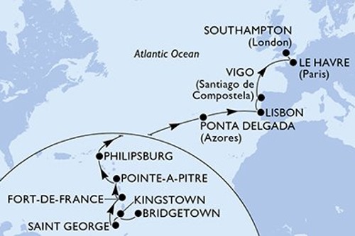 Cruise itinerary