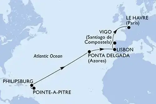 Cruise itinerary