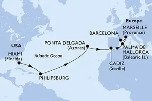 Cruise itinerary