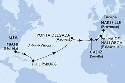 Cruise itinerary