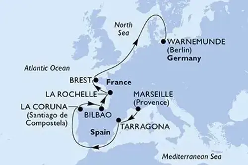 Cruise itinerary