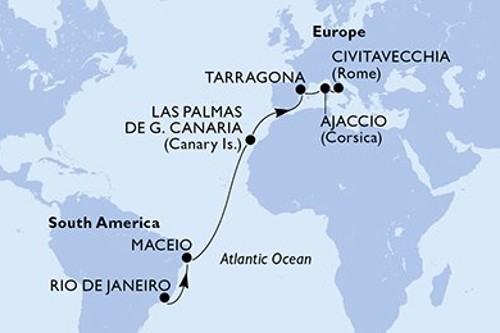 Cruise itinerary
