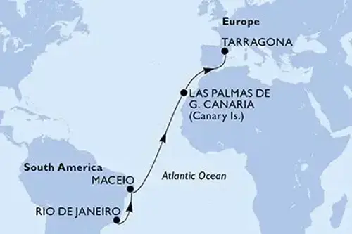 Cruise itinerary